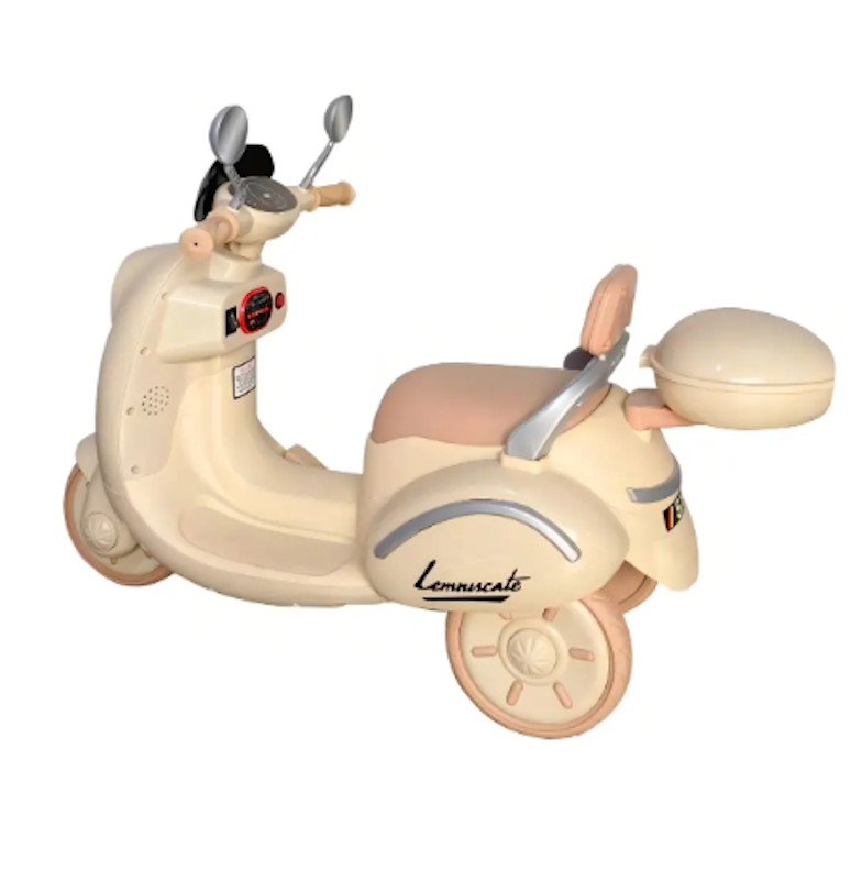 Moto Elétrica Lambreta Retrô Scooter Lemn 6v 2