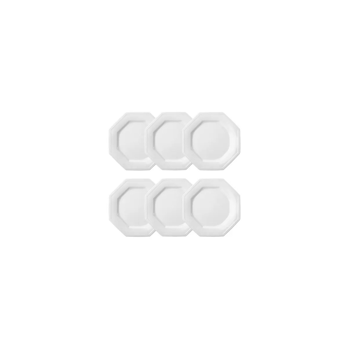 Conjunto de Pratos Rasos 06 Peças Prisma Schmidt 1
