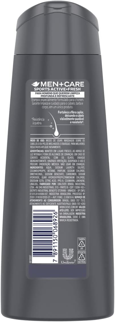 Shampoo 3 em 1 Men+Care Sports 2