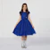 JL KIDS Vestido Glitter Nervura Azul Royal 1