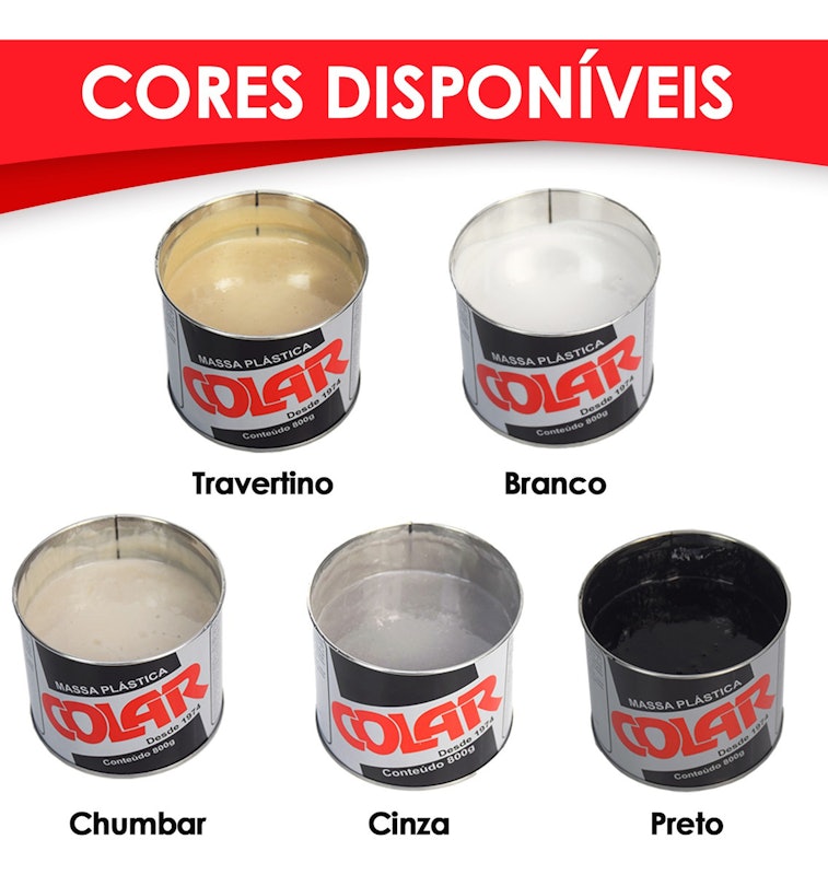 Massa Plástica para Colagem de Pedras 800 g 5