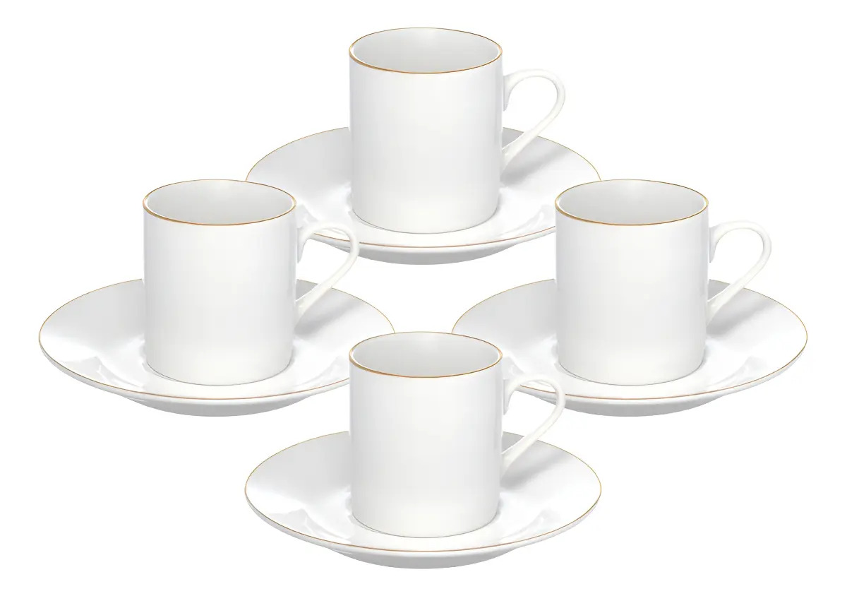 Jogo de 4 Xícaras de Café Royal Linha Server 2