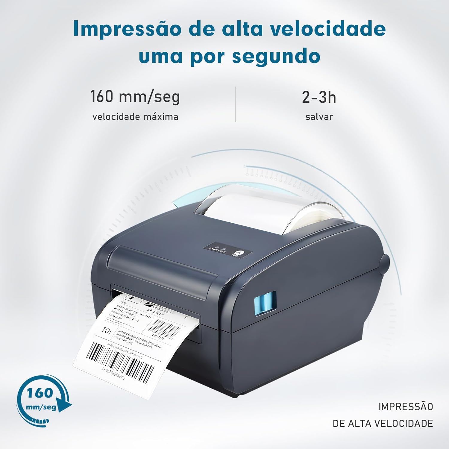 Impressora Térmica Portátil para Recibos e Documentos 3