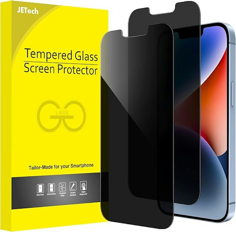 Protetor de Tela Anti-Espião para iPhone com 2 Unidades Jetech 1