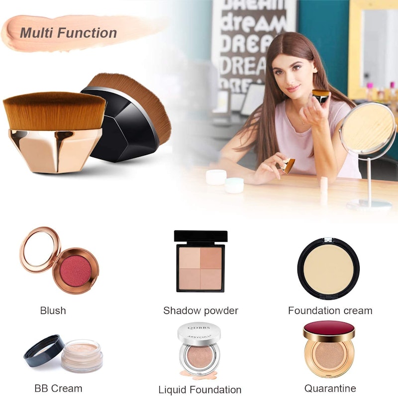 Pincel Reto de Maquiagem Facial para Base 2