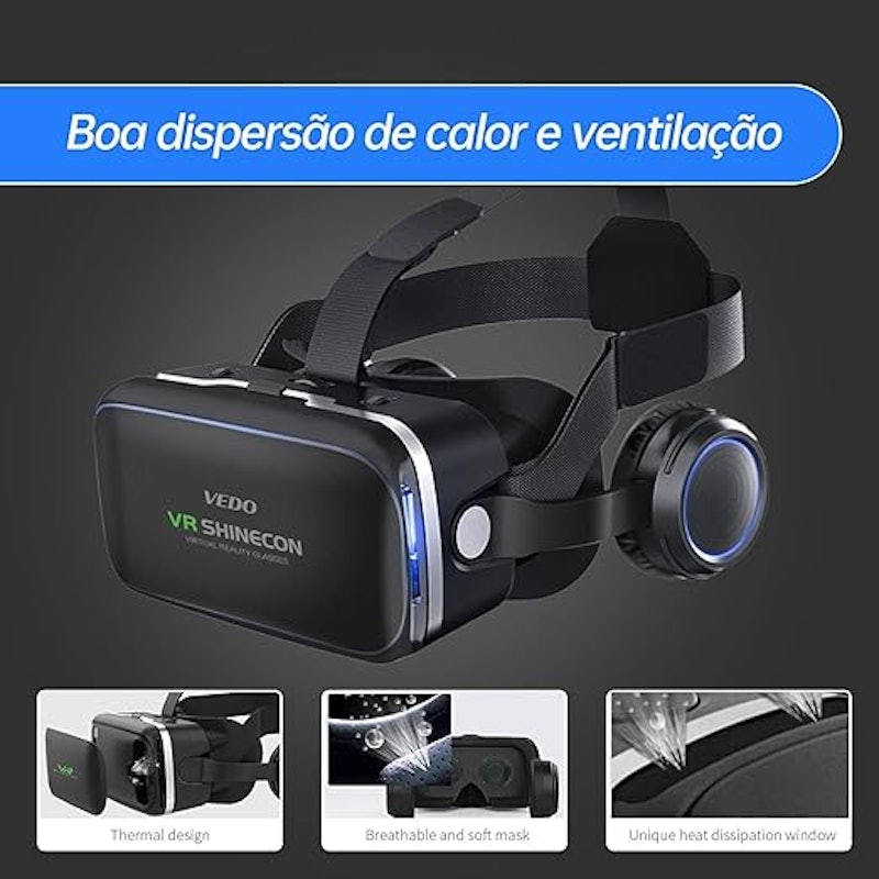 Óculos de Realidade Virtual Shinecon 3