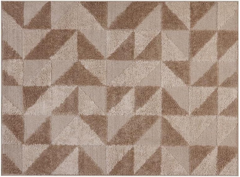 Tapete Sala Quarto Escritório 3D 1,50 m x 1,00 m Shagy Alto Relevo Antiderrapante 2