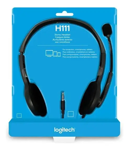 Headset com Fio Logitech H111 3