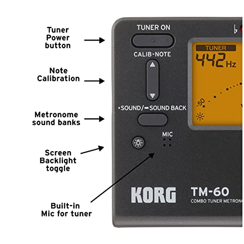 Metrônomo Afinador Korg TM-60 2