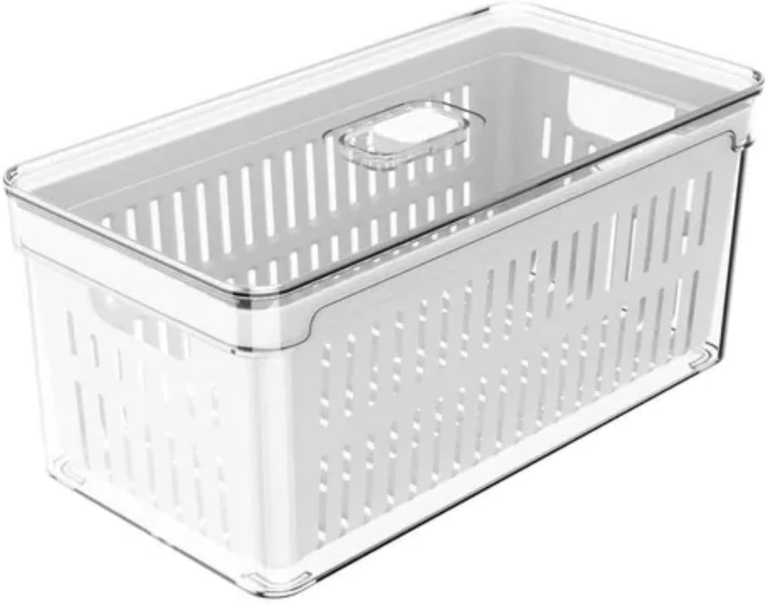 Kit 3 Organizadores Geladeira Âncora Shopp Hermético Acrílico Transparente 3