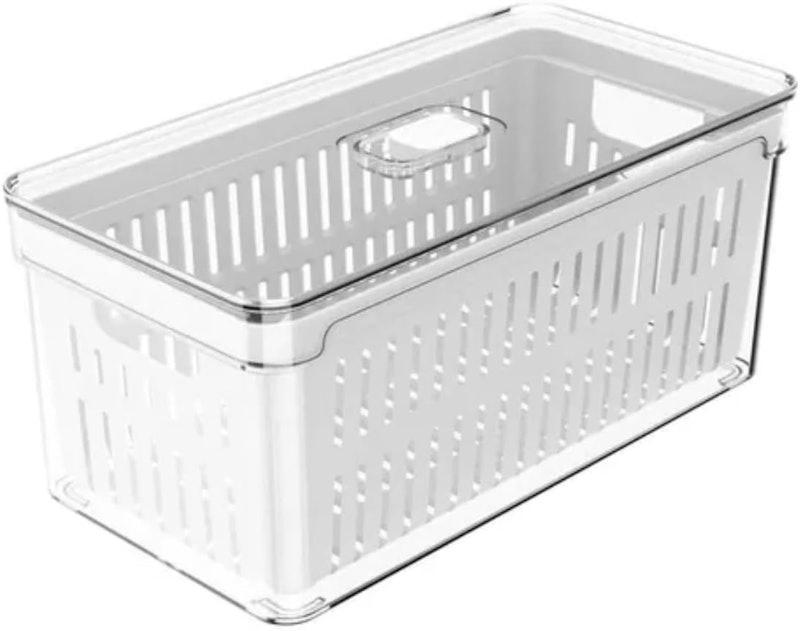 Kit 3 Organizadores Geladeira Âncora Shopp Hermético Acrílico Transparente 3