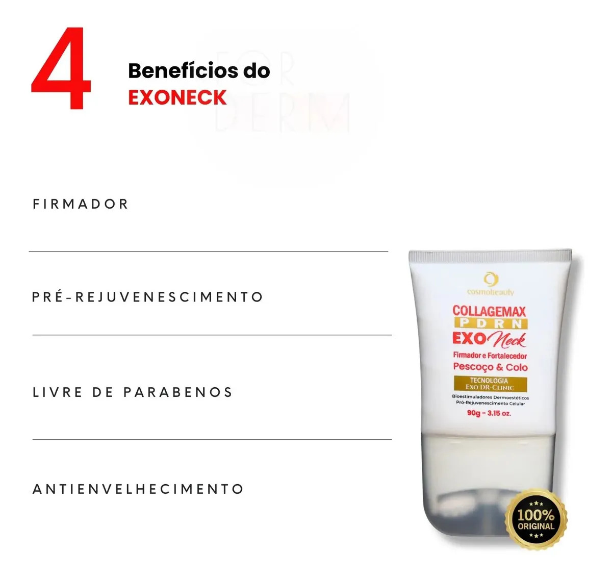 Cosmobeauty PDRN Exoneck Creme Firmador Pescoço e Colo 4