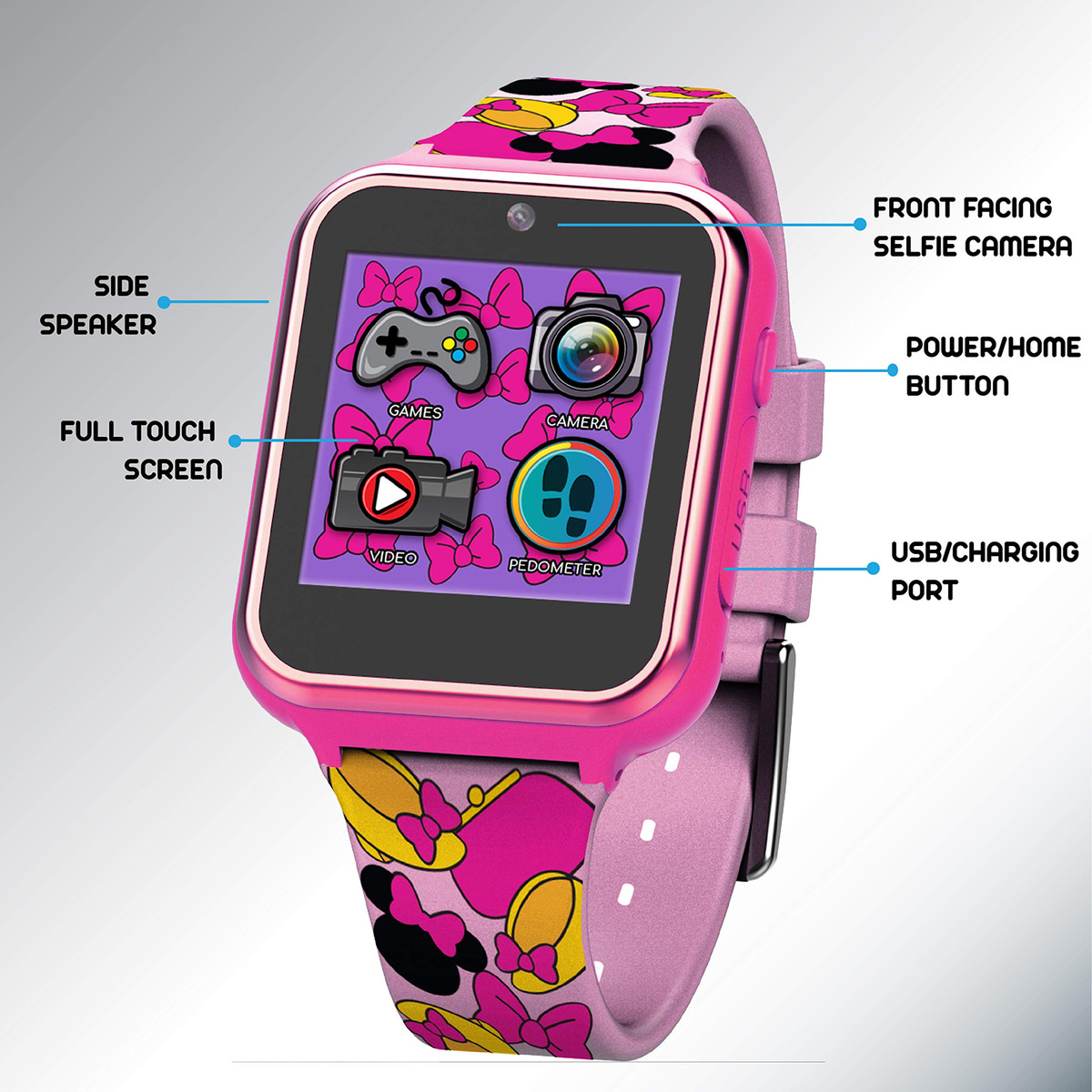 Relógio Interativo Accutime Kids Disney Minnie Mouse 3