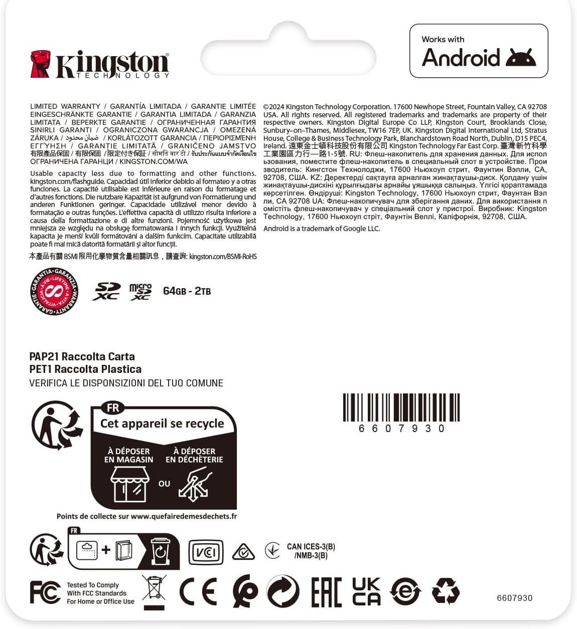 Cartão de Memória microSD Canvas Select Plus com Adaptador SD 4