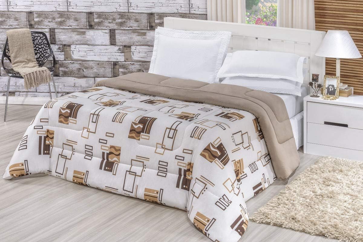 Edredom Quality Estampado Dupla Face Fio Penteado Malha 100% Algodão 1