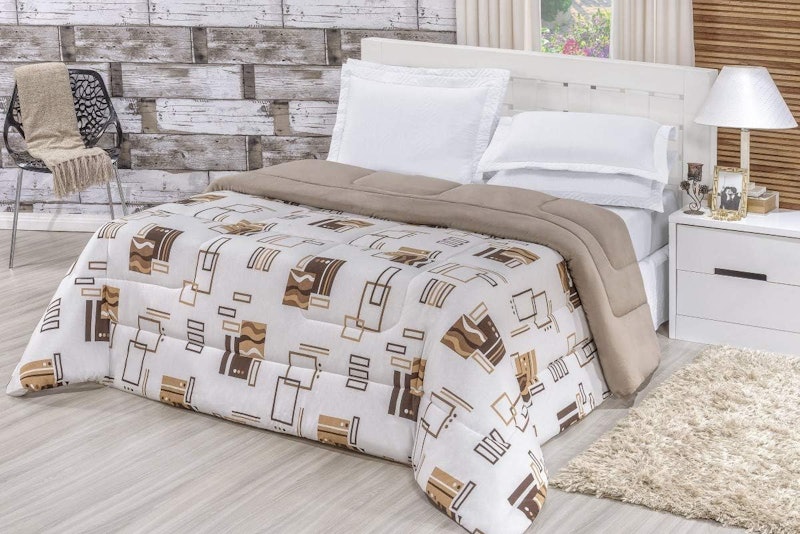 Edredom Quality Estampado Dupla Face Fio Penteado Malha 100% Algodão 1