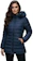 CEREJA BRASIL Jaqueta Feminina Puffer Alongada com Capuz Peluciado Frio 1