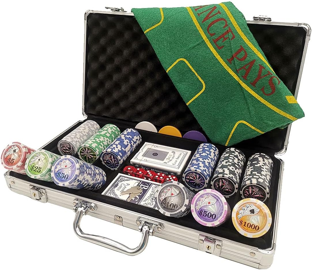 Kit Maleta de Poker 300 Fichas 1