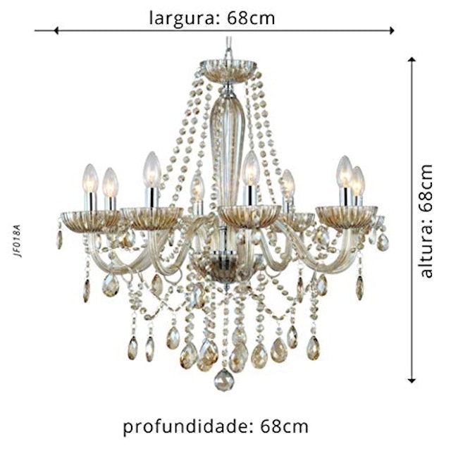 Lustre Anjou Cromado Champagne 5