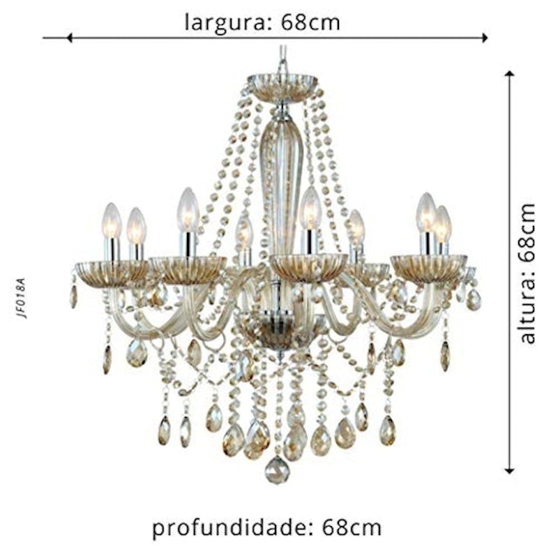 Lustre Anjou Cromado Champagne 5
