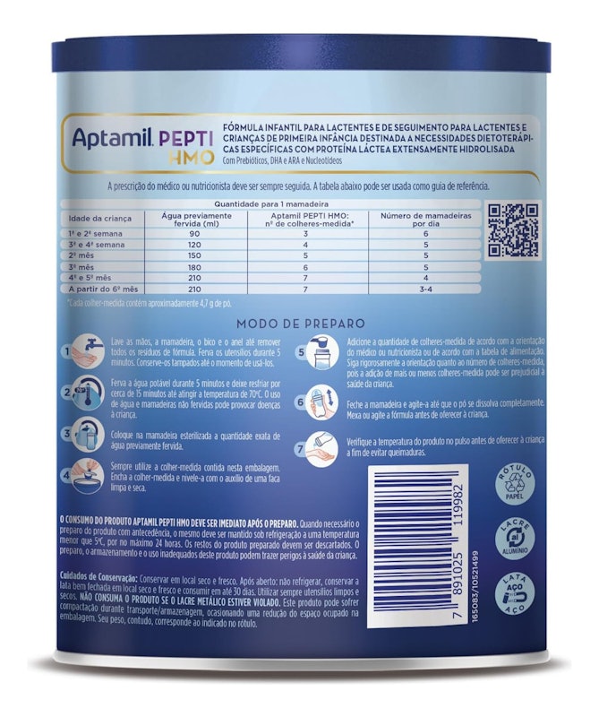 Fórmula Infantil: Aptamil Pepti 800 g - 0-3 anos 3
