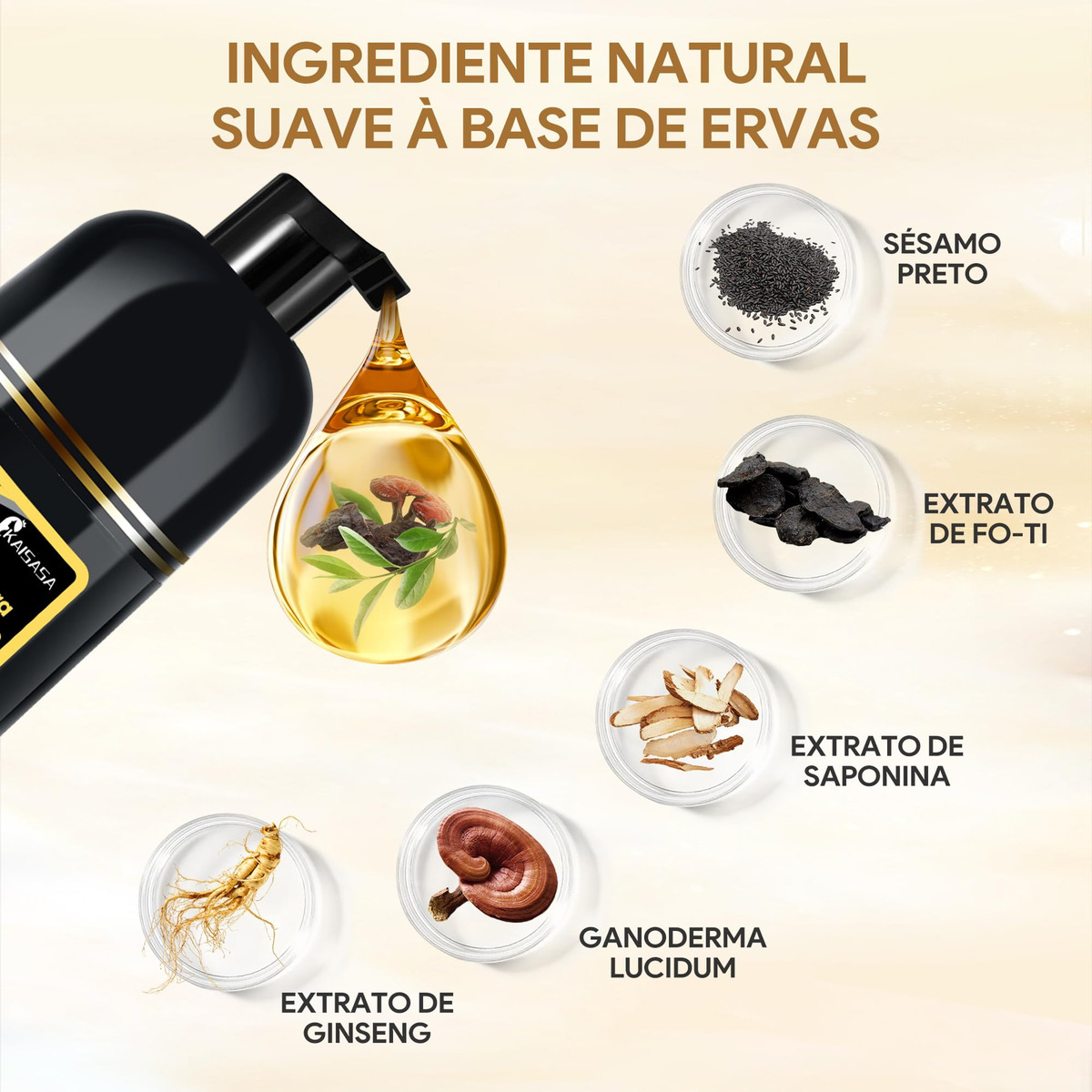 Black Hair Dye Shampoo 3 in 1 3