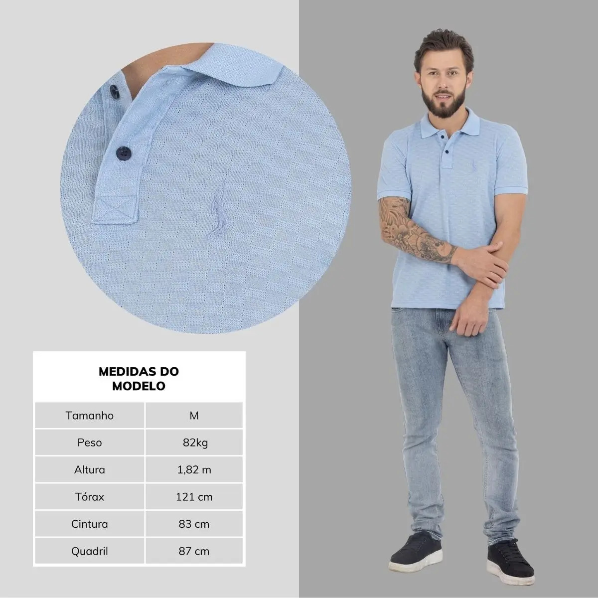 Camisa Polo Tipo Tricot Masculina John Pull 5