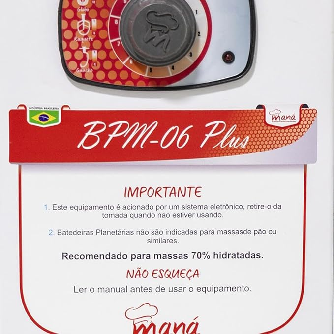 Batedeira Planetária Industrial Maná 6 L Plus 4