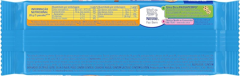 Cookie Passatempo Leite com Gotas de Chocolate 60g 2