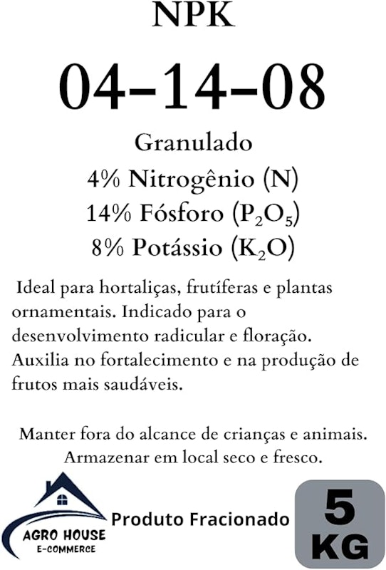 Fertilizante NPK 04-14-08 5 kg 2