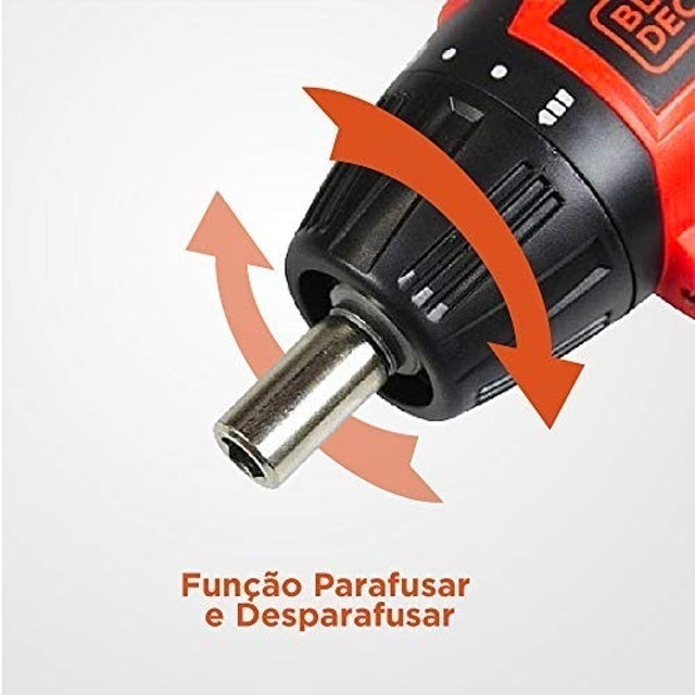 Parafusadeira a Bateria 1/4" (6,35 mm) 4.8 V com LED 16 Acessórios 5