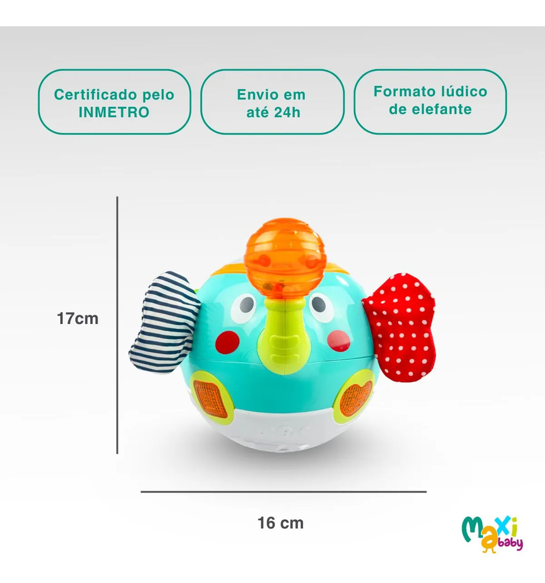 Brinquedo Educativo Bola Interativa de Atividades Maxi Baby 5