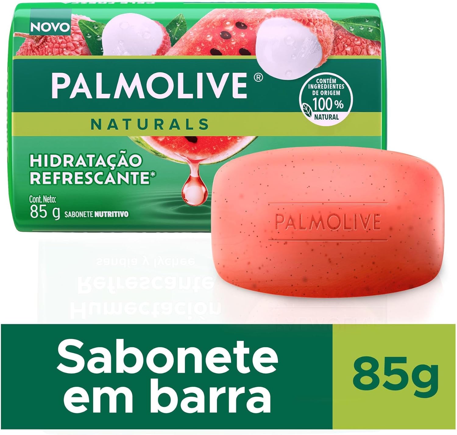 Sabonete em Barra Naturals Hidratação Refrescante com Melancia e Lichia 3