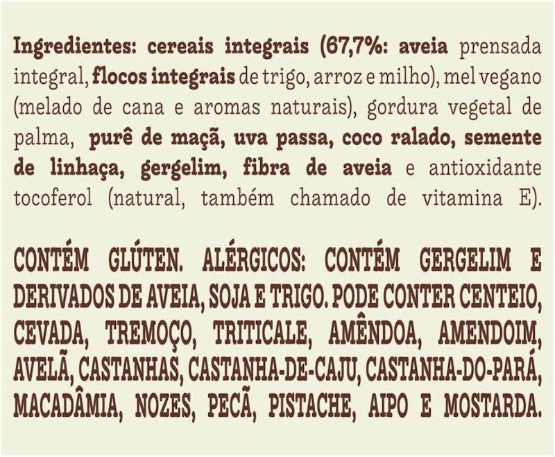 Granola Frutas e Mel Vegano 3