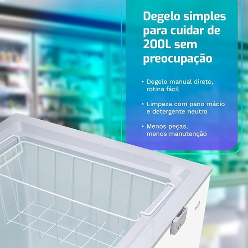 Freezer e Conservador Horizontal HQ 200 L 4