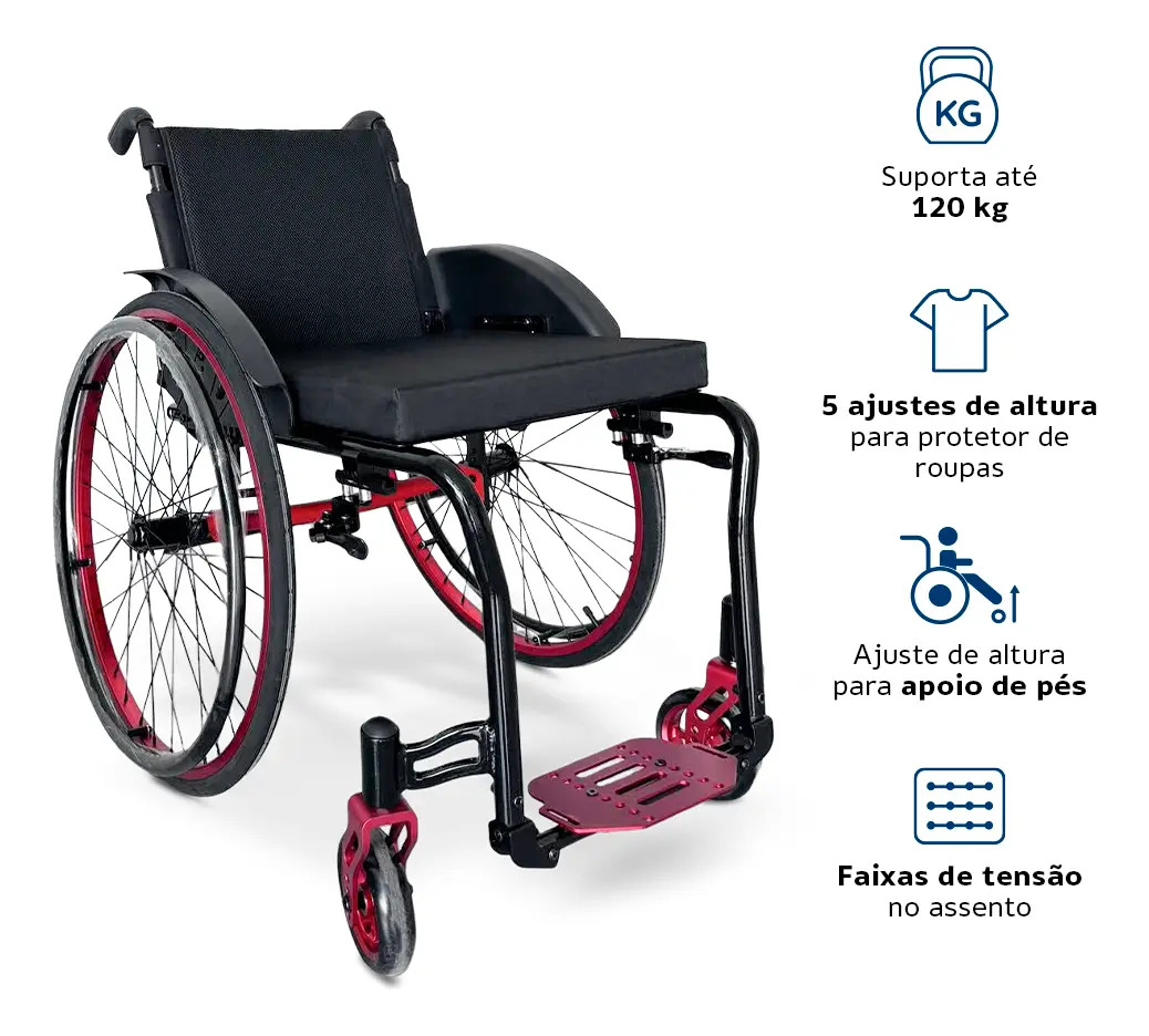 Cadeira de Rodas Monobloco Max Moving 3