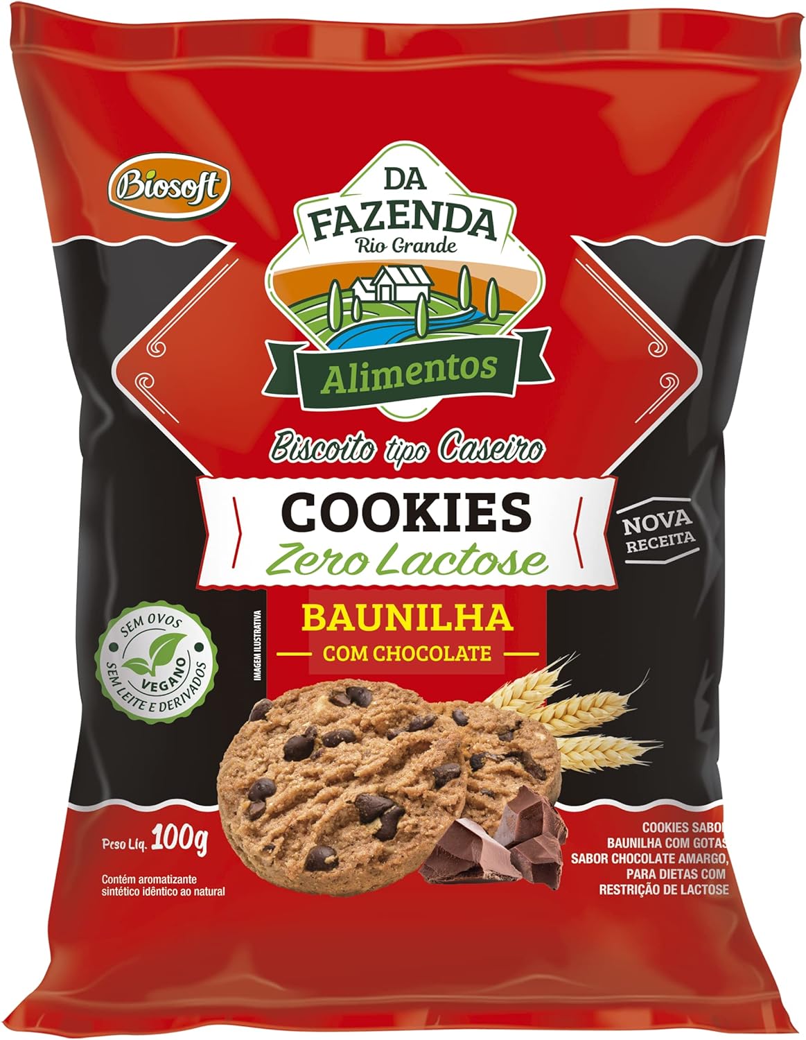 Cookies Baunilha com Chocolate 100g 1