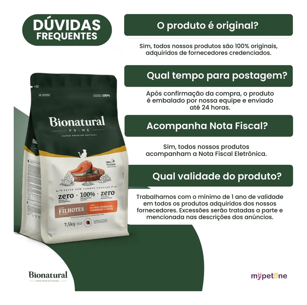 Bionatural Prime Ração Sabor Salmão para Gatos Filhotes 2