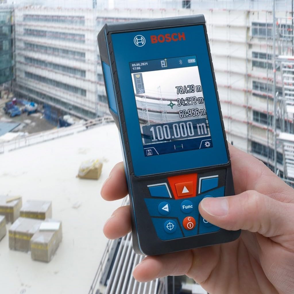 Trena Laser Bosch GLM 100-25 C Alcance 100 m com Bluetooth 3