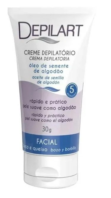 Creme Depilatório Óleo de Semente de Algodão Facial 1