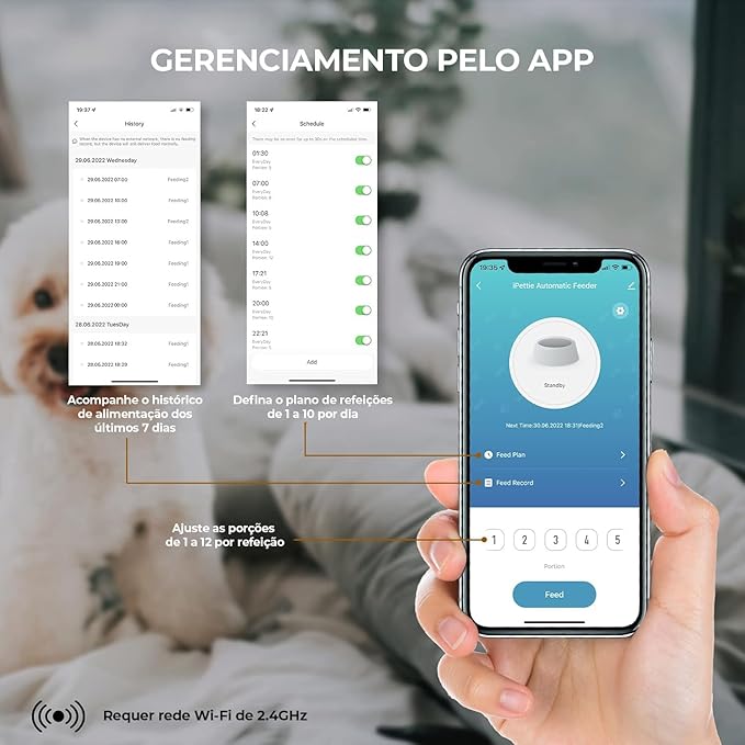 Alimentador Automático Pet Elevado 5 L 4