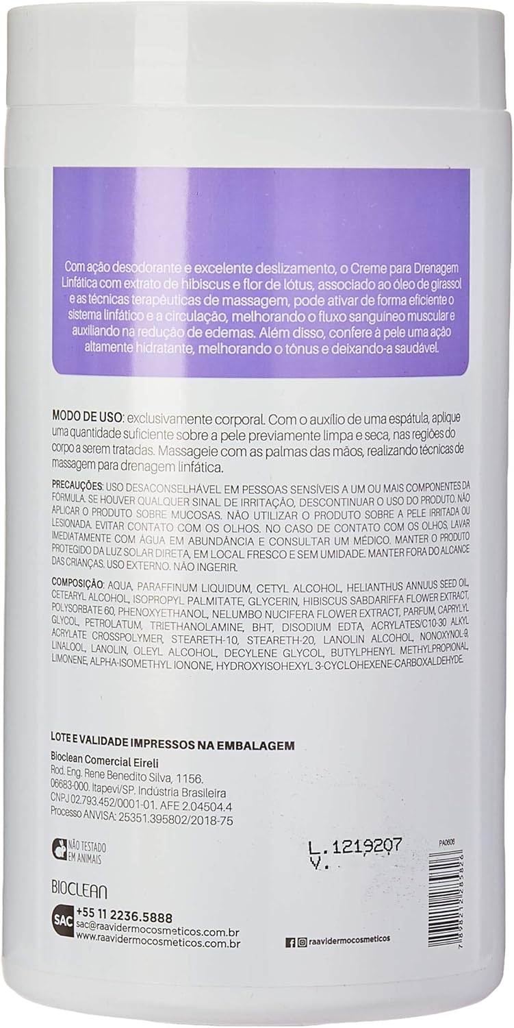 Creme Drenagem Linfática Raavi 3