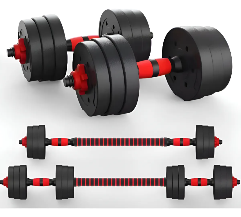 Kit Anilhas e Barras Ajustáveis 30 kg Home Gym Fitness 1