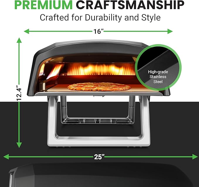 Forno Portátil para Pizza a Gás ao Ar Livre 5