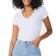 HERING Camiseta Feminina Hering Básica Gola V 1