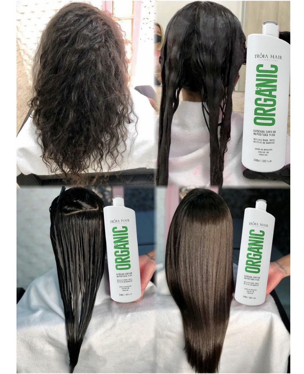 Kit Organic Troia Hair 2x1000 ml Selagem Inteligente Livre de Formol 3
