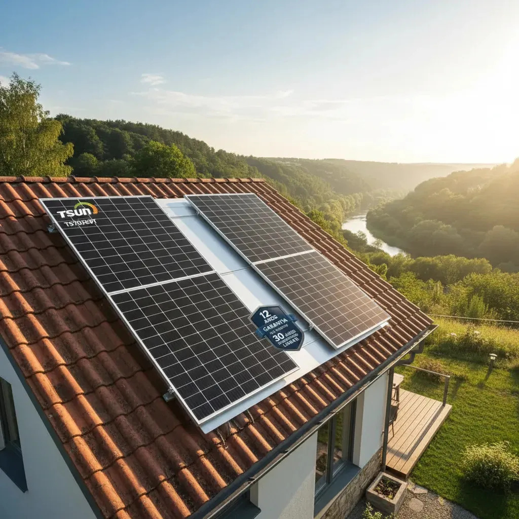 Placa Solar 700 W Bifacial Tsun 3