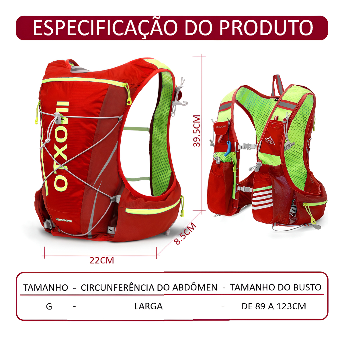Colete de Hidratação Inoxto 4