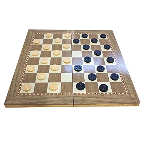 Jogo de Xadrez, Dama e Gamão (40 x 40 cm) 3