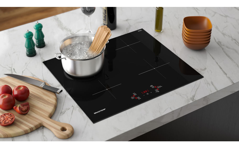 Cooktop 4 Bocas de Indução Brastemp com Funções Especiais 5